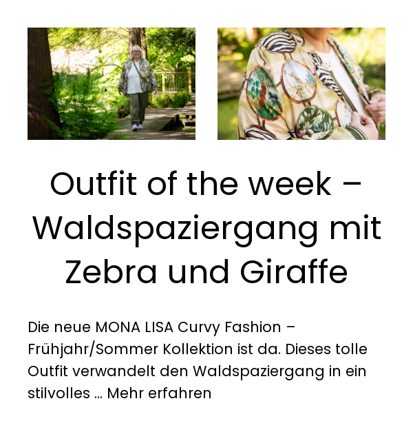 Outfit of the week – Waldspaziergang mit Zebra und Giraffe